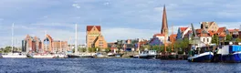 Stadtpanorama von Rostock Von heiwa
