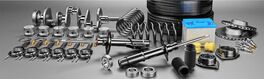 Auto parts spare parts car on the grey background. . Auto parts for car. Von Dezaypro gmail com