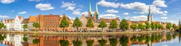 Panorama Trave, Altstadt, Luebeck, Deutschland Von Sina Ettmer