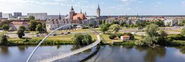 view of the elbe river with dessau town Von Animaflora PicsStock