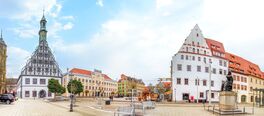 Rathaus und Gewandhaus, Altstadt, Zwickau, Deutschland Von Sina Ettmer