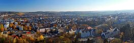 autumn panorama of Plauen city in Vogtland Von honza28683